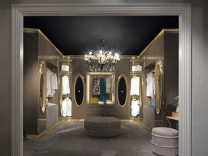 HOTEL DE VILLE - Custom walk-in wardrobe with integrated lighting _ Bellotti Ezio